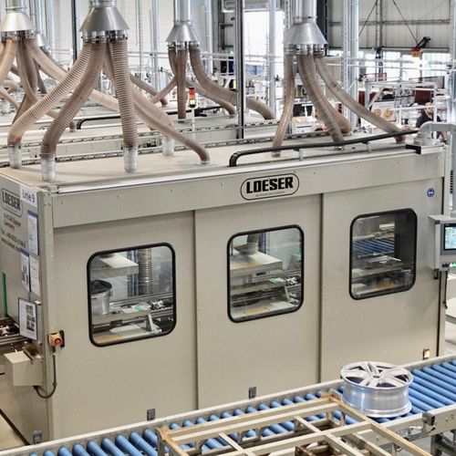 Станок для удаления заусенцев для отделки - FE RU ZD TU TO - LOESER GmbH - чистки щеткой / для плоских деталей / автоматический