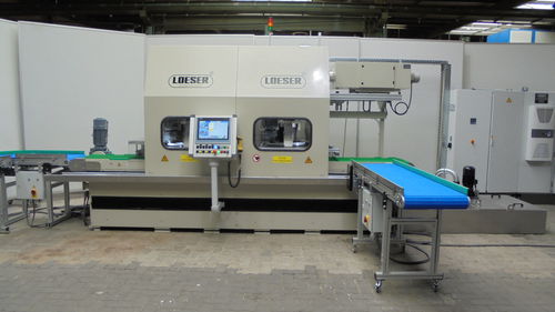 Станок для удаления заусенцев со щеткой - FB 384-500 - LOESER GmbH - углового стеллажа / для отделки / шлифовальный станок