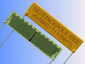 Резистор с тонким слоем - HVR series - Stackpole Electronics - высокого напряжения / SMD / с радиальными выводами