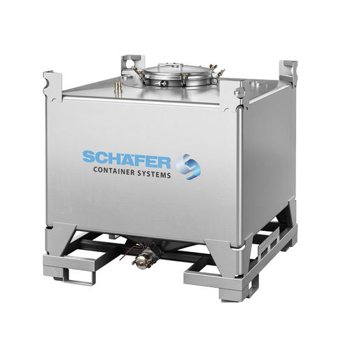 IBC-контейнер из нержавеющей стали - BTU series - SCHÄFER Container Systems - химического продукта / для продуктов питания / для жидкостей