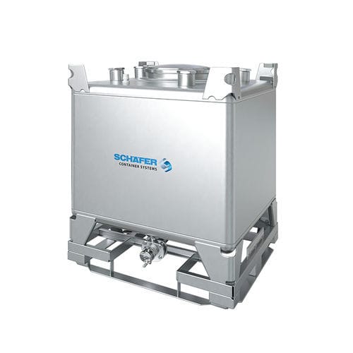 IBC-контейнер из нержавеющей стали - Skid BTU series  - SCHÄFER Container Systems - для жидкостей / химического продукта / для продуктов питания