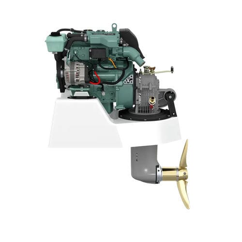 Дизельный двигатель - D1 series - Volvo Penta - 2 цилиндра / цилиндр / линейный