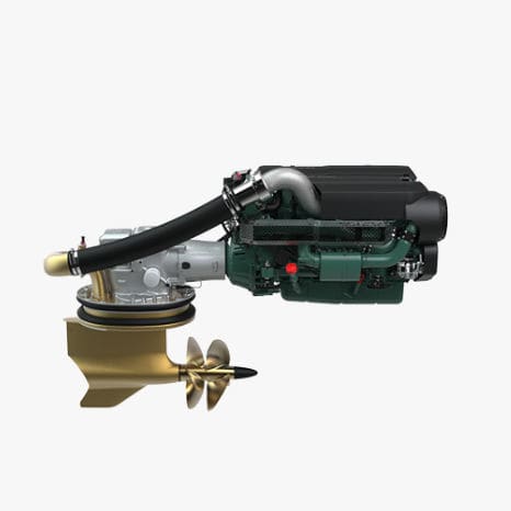 Дизельный двигатель - D8-IPS series - Volvo Penta - 6 цилиндров / аккумуляторная система подачи топлива / линейный