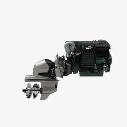 Дизельный двигатель - D4 series - Volvo Penta - 4 цилиндра / аккумуляторная система подачи топлива / для стекла
