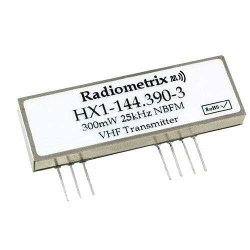 Радиопередатчик VHF - HX1 - Radiometrix - РЧ / для передачи данных / для обеспечения безопасности