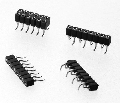 Штыревой разъем внутренняя резьба - 100 - 150 V, 3 A, 2 mm | 7452 series  - W+P PRODUCTS - однорядный / обработанный / 2,00 мм (0,079 дюймов)