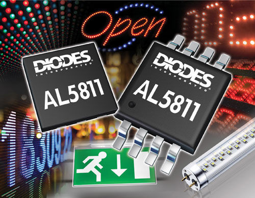 Светоидный драйвер интегральная схема - AL58xx Series, DLD101 - Diodes Incorporated - диммируемый