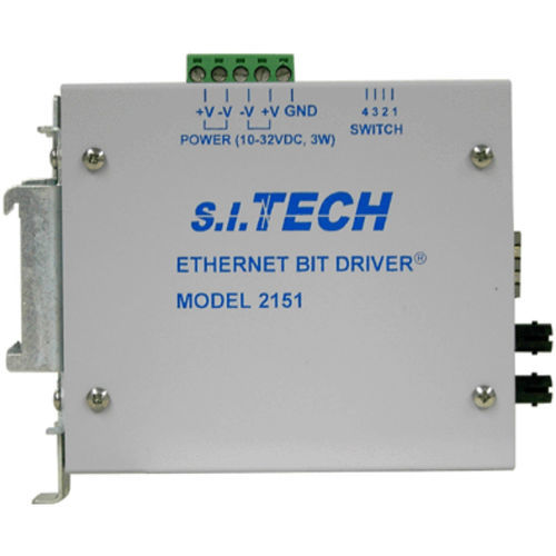Преобразователь среда - 2151 - S.I. Tech, Inc. - среда Ethernet / оптического волокна / на DIN-рейке