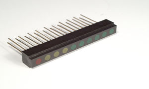 Барграфический индикатор LED - LA09B-10 Series - Plus Opto - для печатной платы