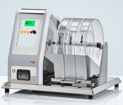 Испытательное устройство для определения истираемости - PTF 300 - Pharma Test Apparatebau AG - абразивное / автоматизированное / для прессованных материалов