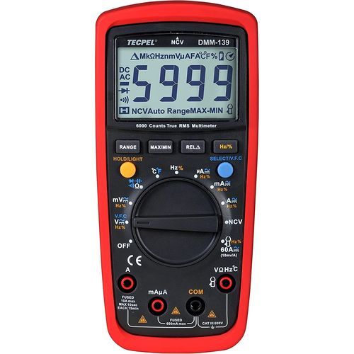 Цифровой мультиметр - DMM-139 - Tecpel  Co., Ltd. - переносной / 600 В / 10 A