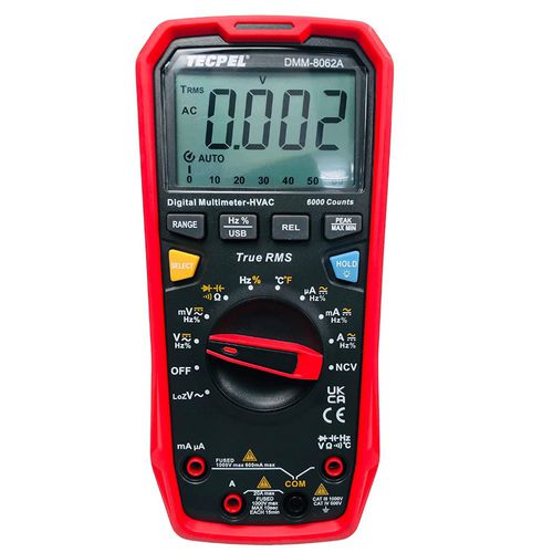 Цифровой мультиметр - DMM-8062A - Tecpel Co., Ltd. - переносной / 1000 В / 10 A