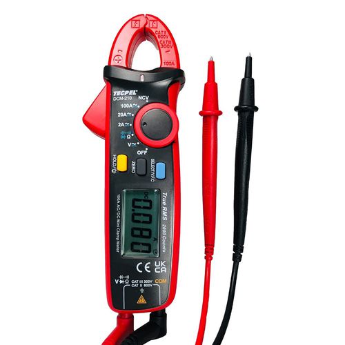 Цифровой мультиметр-зажим - DCM-210 - Tecpel  Co., Ltd. - переносной / 600 В / 100 A