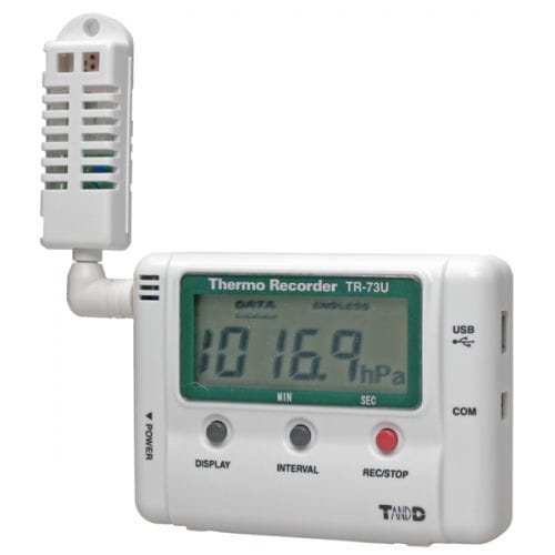 Регистратор данных для измерения температуры - TR-73U - Tecpel  Co., Ltd. - для измерения относительной влажности / барометрическое давление / USB