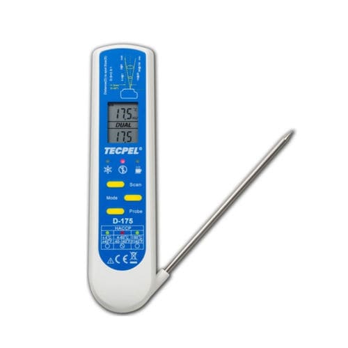 Инфракрасный термометр - D-175 - Tecpel  Co., Ltd. - с дисплеем LCD / IP65 / для продуктов питания