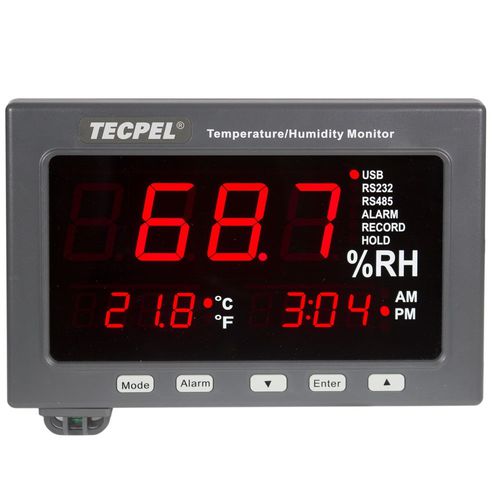 Табло LED - TRH-3308A - Tecpel  Co., Ltd. - промышленное / для измерения температуры / для замера влажности