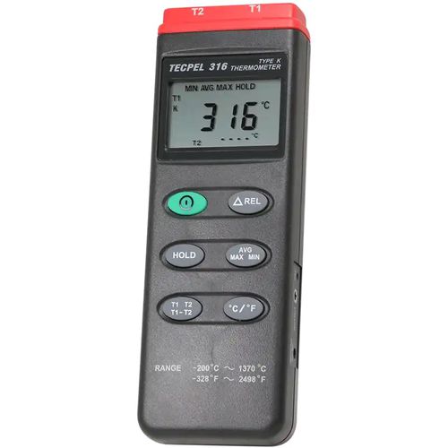 Термометр с термопарой - DTM-316 - Tecpel  Co., Ltd. - с цифровым индикатором / °C / °F