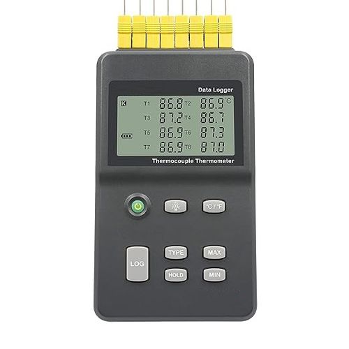 Регистратор данных для измерения температуры - DTM-T8 - Tecpel  Co., Ltd. - USB / NTC / с дисплеем LCD