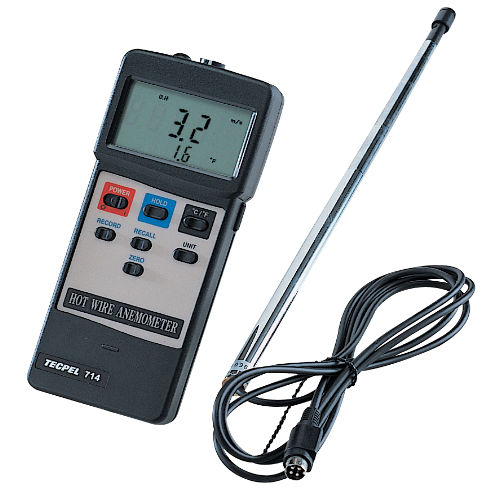 Анемометр с горячей проволокой - AVM-714 - Tecpel  Co., Ltd. - цифровой / переносной
