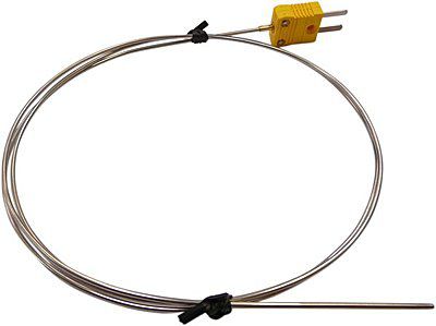 Датчик температуры с БРС типа K - TPK-03XP-1.6mm-1M - Tecpel  Co., Ltd. - со вставкой / для пищевой промышленности