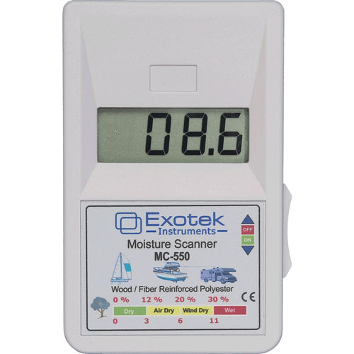 Измеритель влажности для дерева - MC-550 - Exotek Instruments - диэлектрический / с цифровым дисплеем / портативный