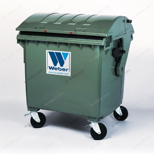 Контейнер для отходов из полиэтилена - MGB 1100 L RL - Weber GmbH & Co. KG Abfallbehaelter & Container - для бытовых отходов / блокируемый / с крышкой