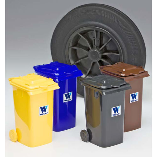 Контейнер для отходов из пластика - MINI - Weber GmbH & Co. KG Abfallbehaelter & Container - для городских отходов / с крышкой / 2-колесный