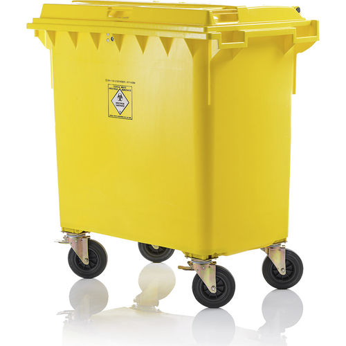 Контейнер для отходов из ПЭНД - MGB 660 L - Weber GmbH & Co. KG Abfallbehaelter & Container - для медицинских отходов / с крышкой / 4-колесный