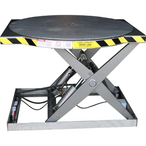 Подъемный стол вращающийся - Roto-Max SS - Lift Products - ножничный / электрогидравлический / стационарный