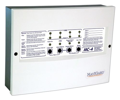 Пожарная панель управления сигнализацией - 1.5 A, 24 - 230 V | MC series - MAVILI ELEKTRONIK - с обычной зоной