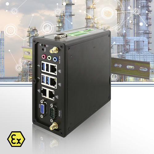 Встроенный ПК - IBDRW100-EX-P - Winmate, Inc. - на DIN-рейке / Intel® Pentium® N4200 / RS-232