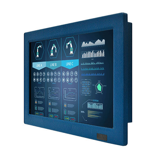 Монитор TFT-LCD - W12L100-VMM9 - Winmate, Inc. - с резистивным сенсорным экраном на 5 проводах / для видеонаблюдения / промышленный