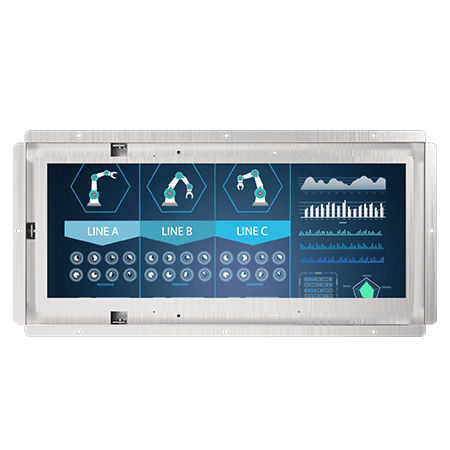 Информационное табло LCD - W12L100-OFB1 - Winmate, Inc. - 1920×720 / 12" / промышленное