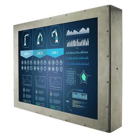 Монитор LCD - R19L300-67M1ST - Winmate, Inc. - с резистивным сенсорным экраном / промышленный / для использования в области химии