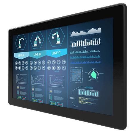 Монитор LCD - W24L100-EHC1OD - Winmate, Inc. - с мультисенсорным экраном / с проекционно-емкостной технологией / промышленный