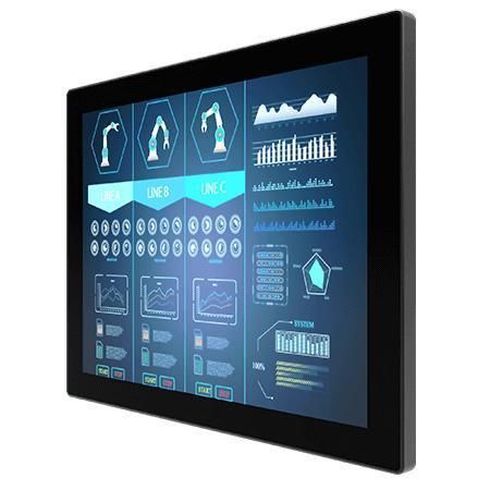 Монитор LCD - R19L100-GCA3OD - Winmate, Inc. - с мультисенсорным экраном / с проекционно-емкостной технологией / промышленный