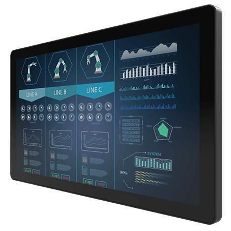Монитор с мультисенсорным экраном - W22L100-GCB1OD - Winmate, Inc. - с проекционно-емкостной технологией / для промышленности / для внешнего использования