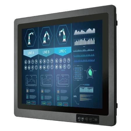 Монитор с многоточечным сенсорным экраном - R19L100-67FTP(HB) - Winmate, Inc. - с проекционно-емкостной технологией / промышленный / для промышленных машин