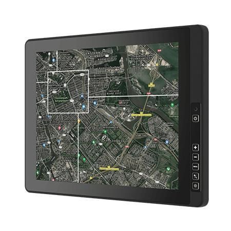 Монитор с проекционно-емкостной технологией - R15L100-67N1-NI - Winmate, Inc. - с резистивным сенсорным экраном на 5 проводах / для внешнего использования / для транспортного средства