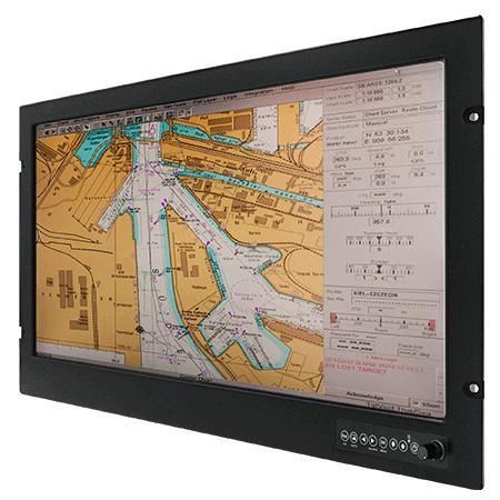Монитор с сенсорным экраном - W24L100-MRA1 - Winmate, Inc. - с резистивным сенсорным экраном / морской / 24"
