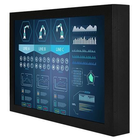Монитор LCD - W15L100-CHA2 - Winmate, Inc. - с резистивным сенсорным экраном / с емкостным сенсорным экраном / промышленный