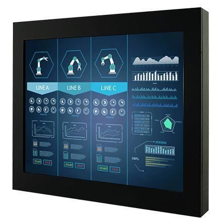 Монитор с сенсорным экраном - R17L500-CHM1 - Winmate, Inc. - с резистивным сенсорным экраном / промышленный / 17"