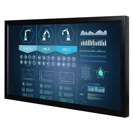 Монитор с резистивным сенсорным экраном - W32L300-CHA3HB - Winmate, Inc. - с проекционно-емкостной технологией / промышленный / для аффиширования