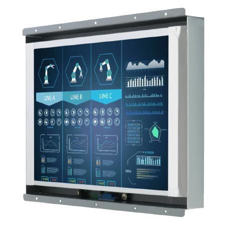 Монитор с резистивным сенсорным экраном - R12L600-OFM2HB - Winmate, Inc. - для аффиширования / для видеосвязи / для промышленных машин