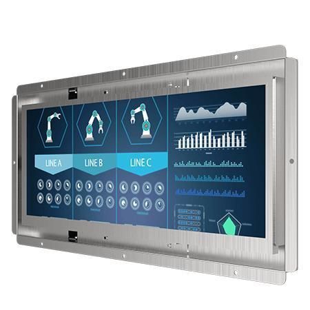 Монитор LCD - W12L100-OFB1 - Winmate, Inc. - с сенсорным экраном / для интерфейса HMI / 12,3"