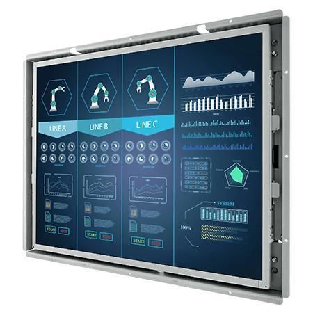 Монитор LCD - R19L300-OFM2TR - Winmate, Inc. - с резистивным сенсорным экраном / для промышленных машин / для интерфейса HMI