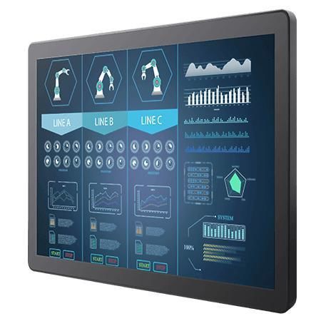 Монитор с мультисенсорным экраном - R19L100-GCM1 - Winmate, Inc. - с емкостным сенсорным экраном PCAP / для интерфейса HMI / 19"