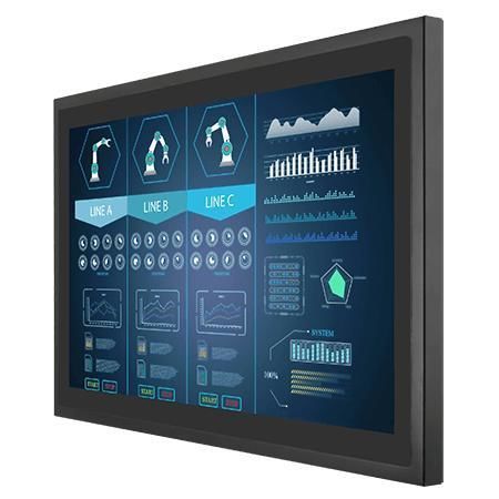Монитор LCD - W24L100-PCA2 - Winmate, Inc. - с мультисенсорным экраном / с проекционно-емкостной технологией / промышленный