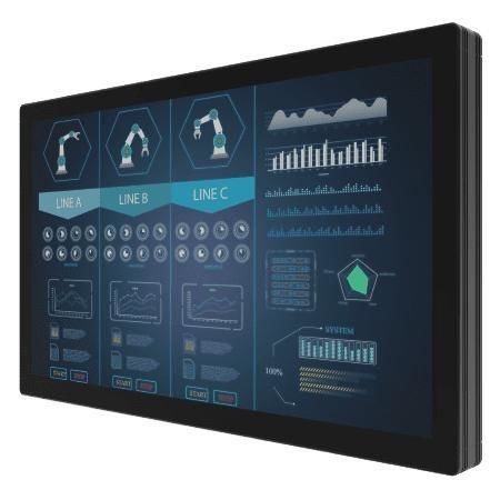 Монитор с мультисенсорным экраном - W27L100-PCA1 - Winmate, Inc. - с проекционно-емкостной технологией / LCD / промышленный