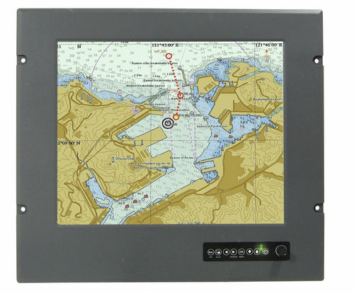 Табло для использования на морских судах - R17L500-MRM1 - Winmate, Inc. - с резистивным сенсорным экраном / 1280x1024 / 17"